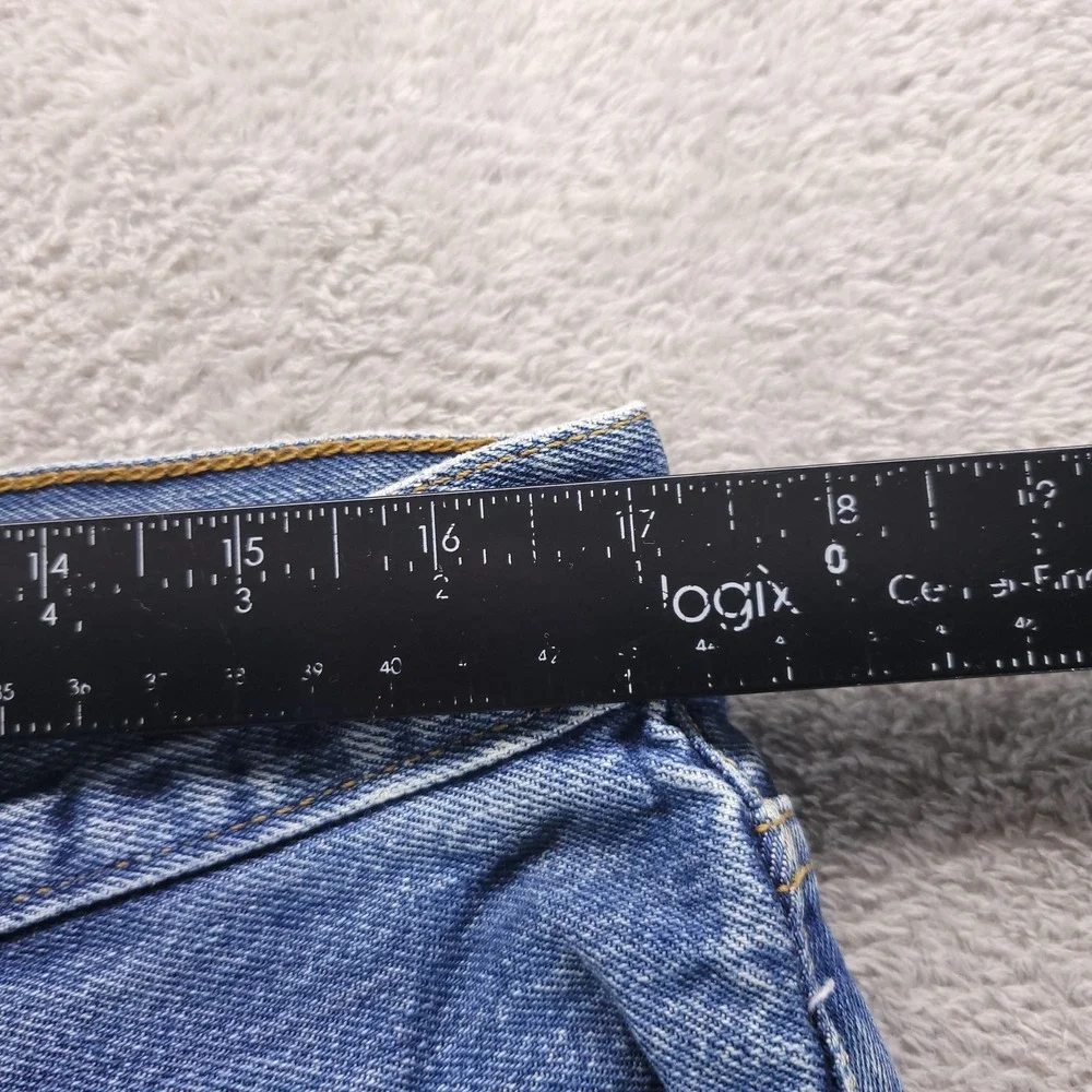 Levis 501 Jeans Mens 36x32 Blue Regular Straight Medium Wash Denim Button Fly